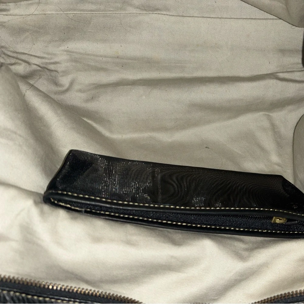 Liz Claiborne Black Leather Briefcase/laptop bag